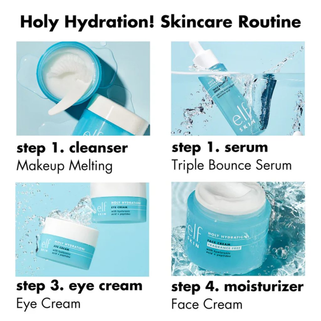 e.l.f. Holy Hydration! Triple Bounce Serum met squalaan, niacinamide en vitamine B5