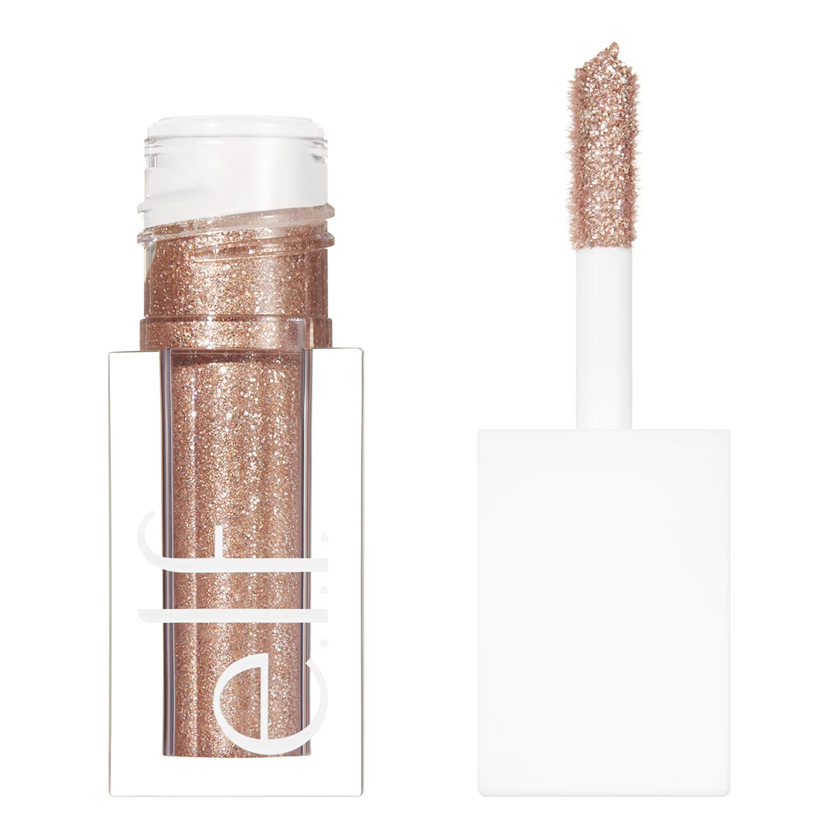 e.l.f. Liquid Glitter Eyeshadow in de tint Flirty Birdy met applicator