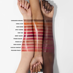 Swatches van e.l.f. Glossy Lip Stain op de arm