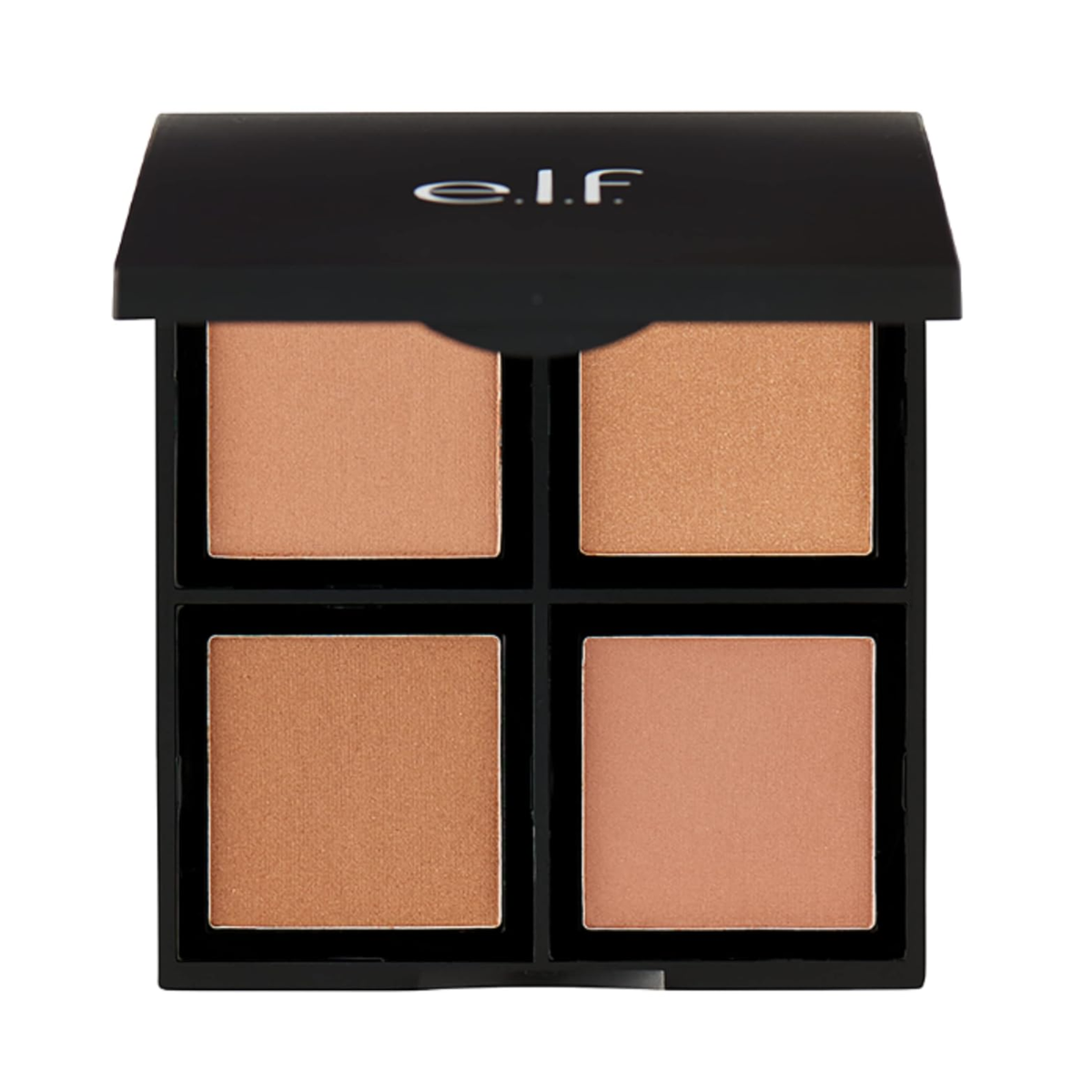 e.l.f. Bronzer Palette met vier opbouwbare bronzingtinten voor een natuurlijke zongebruinde uitstraling.