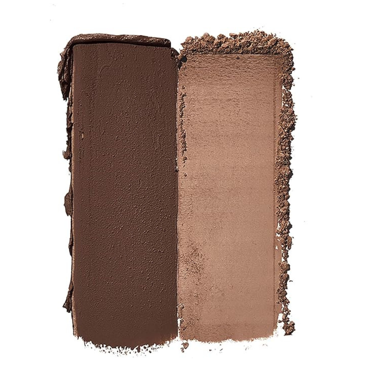 Kleurstalen van de wax en poeder uit de e.l.f. Eyebrow Kit.