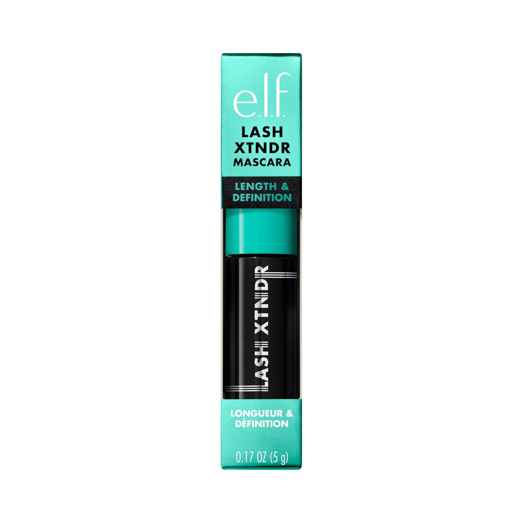 Verpakking van de e.l.f. Lash XTNDR Reisformaat Tubing Mascara.