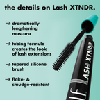 Overzicht van de voordelen van e.l.f. Lash XTNDR Tubing Mascara met tubing-technologie.