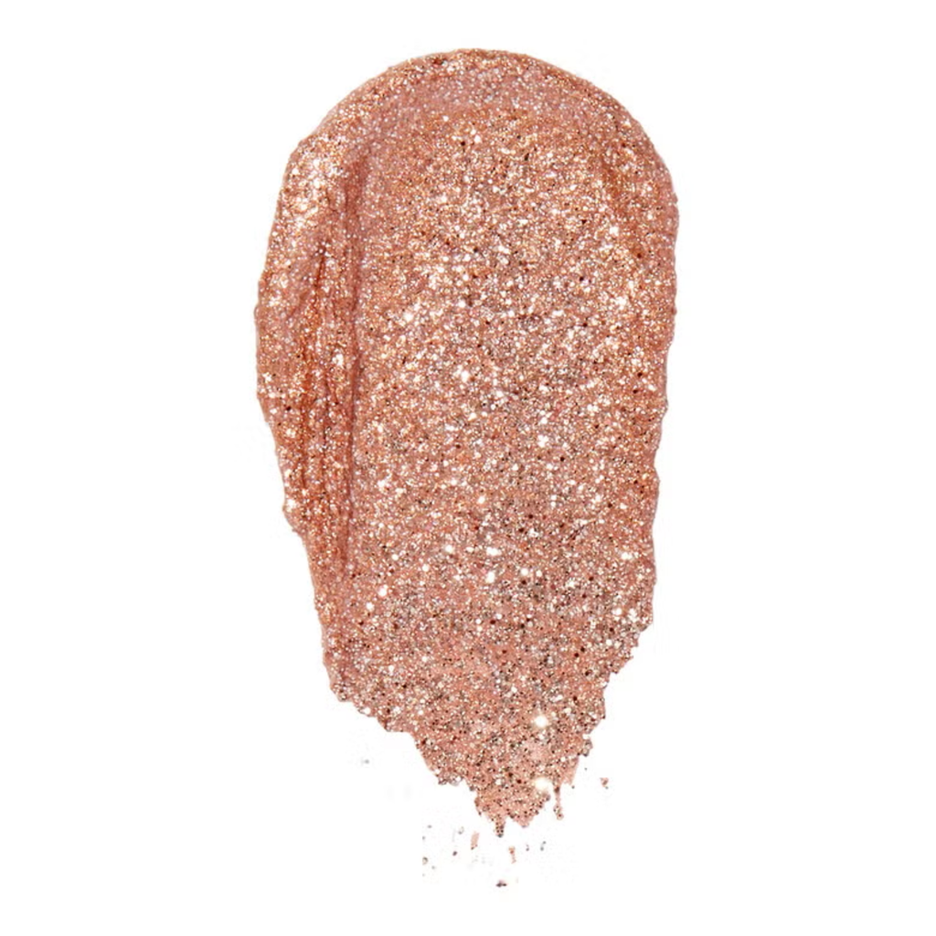 Swatch van e.l.f. Liquid Glitter Eyeshadow Flirty Birdy