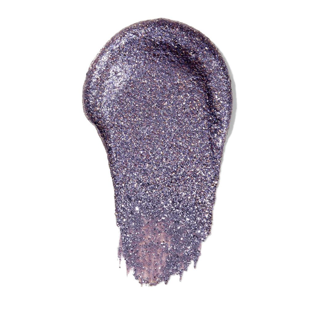 Swatch van e.l.f. Liquid Glitter Eyeshadow Purple Reign