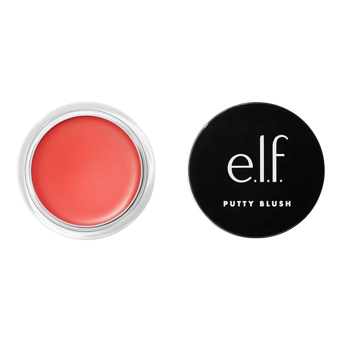 Geopende e.l.f. Luminous Putty Blush in de tint Fiji