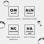 Belangrijkste ingrediënten van e.l.f. Pure Skin Moisturizer: havermelk, allantoïne, niacinamide en hyaluronzuur.