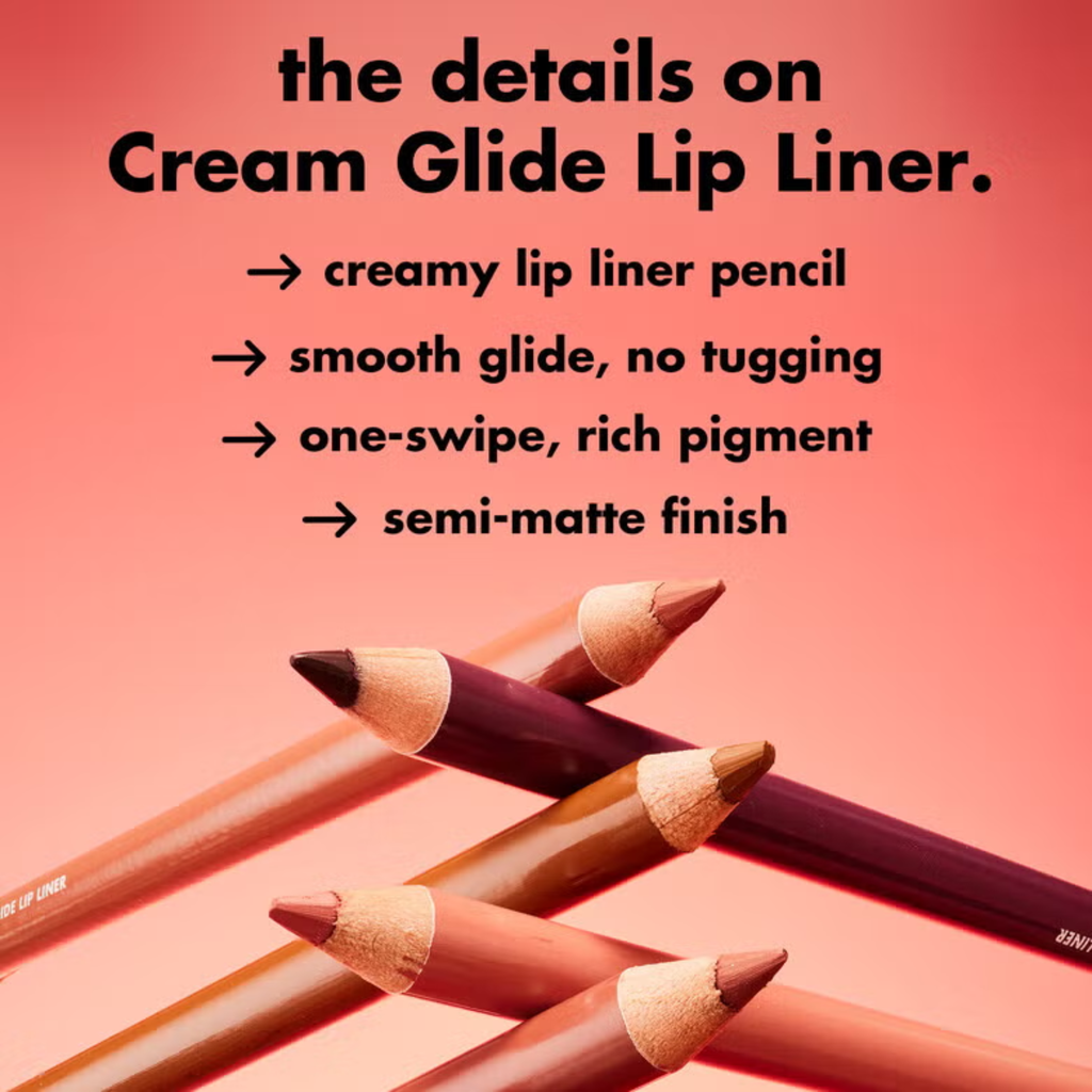 e.l.f. Cream Glide Lip Liner met romige formule en semi-matte finish