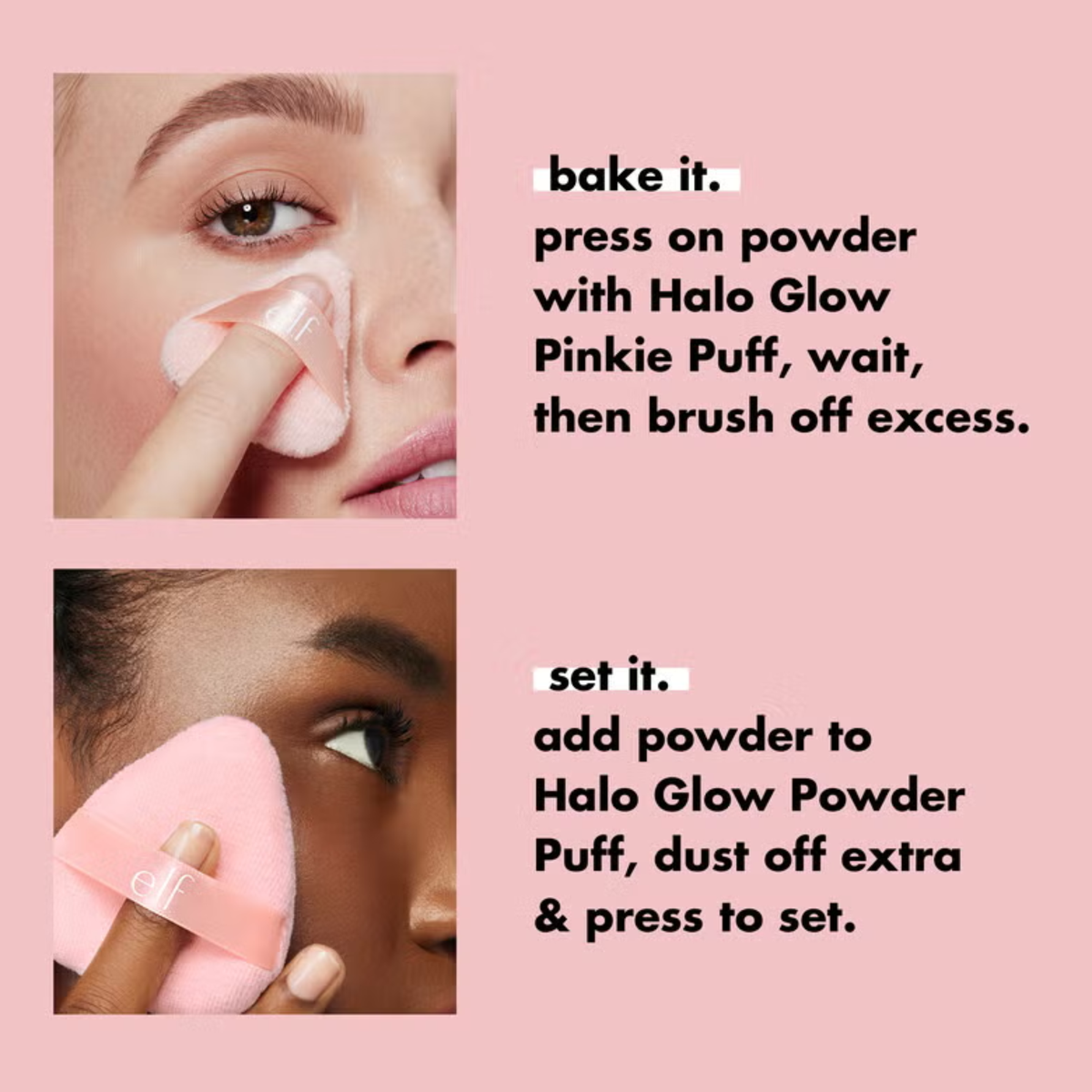 e.l.f. Halo Glow Setting Powder voor het fixeren van make-up