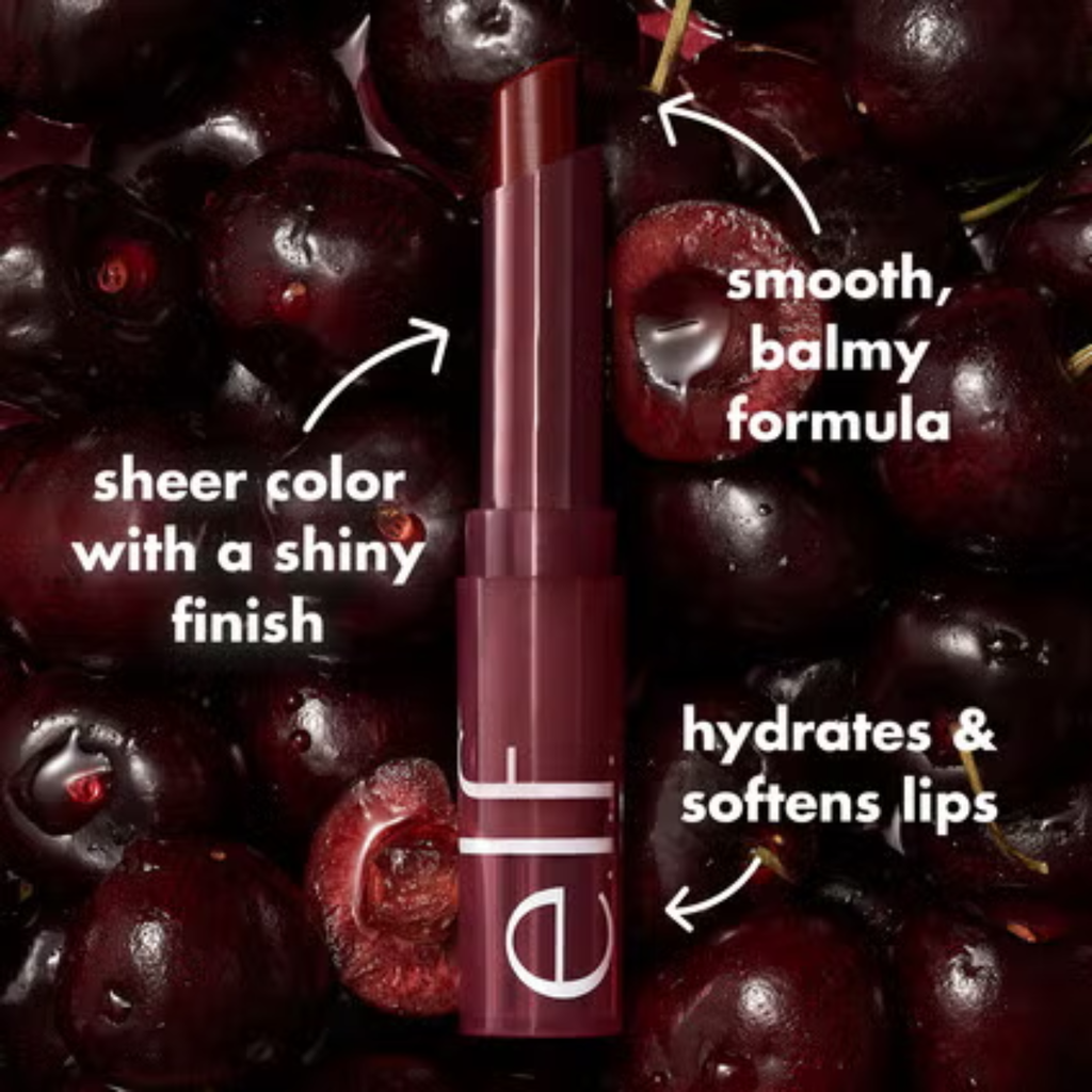 e.l.f. Sheer Slick Lipstick Black Cherry voor een subtiele, opbouwbare lipkleur