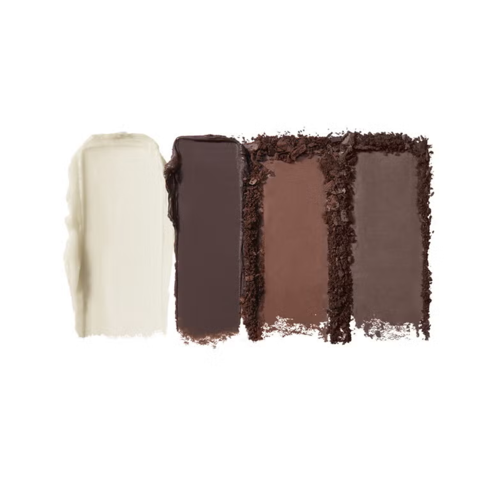 e.l.f. Bite-Size Brow Dark Brown met wenkbrauwwax en poeder