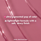 Swatch van e.l.f. Camo Liquid Blush in de tint Bold-Faced Lilac
