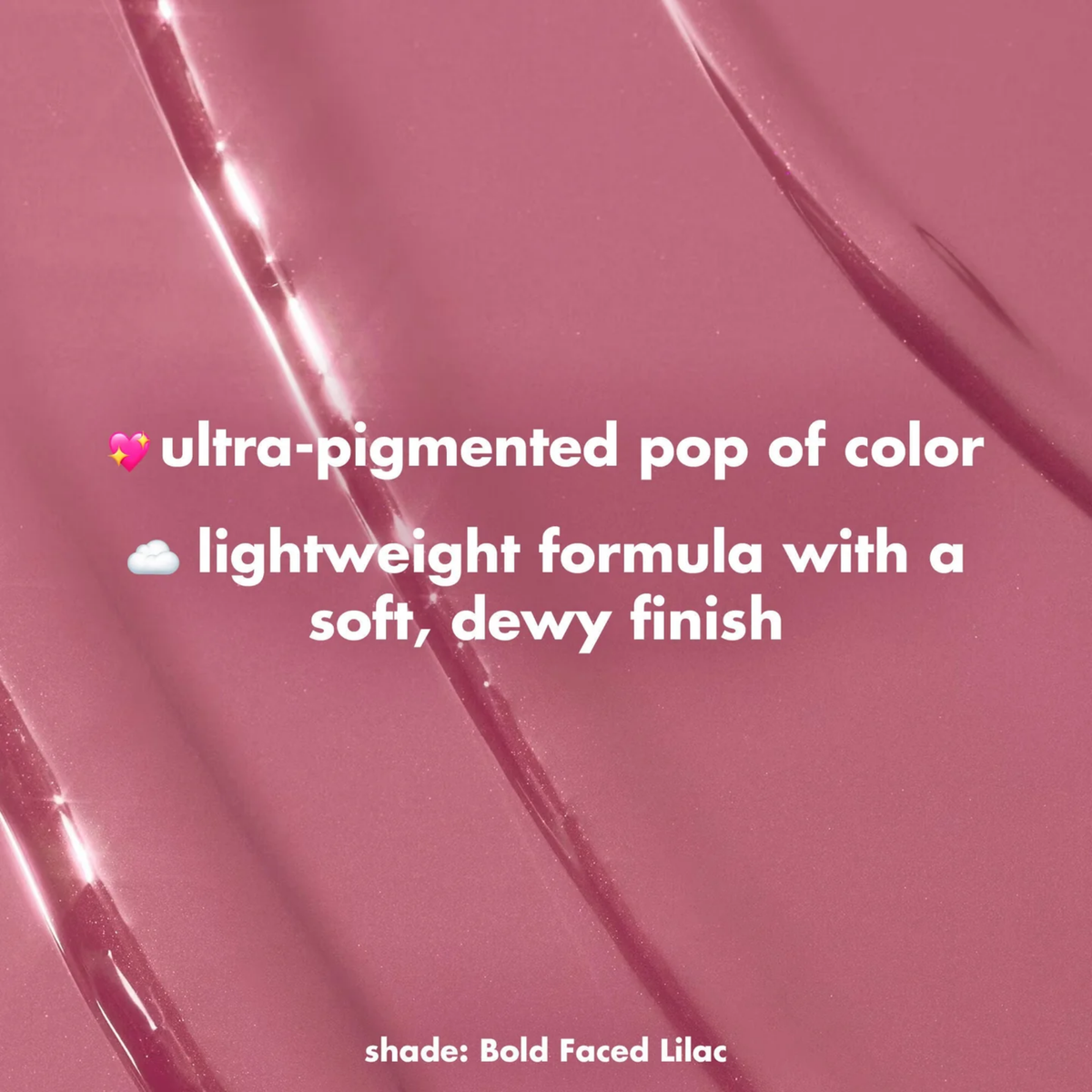 Swatch van e.l.f. Camo Liquid Blush in de tint Bold-Faced Lilac