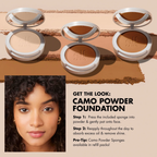 e.l.f. Camo Powder Foundation compact met spiegel en spons