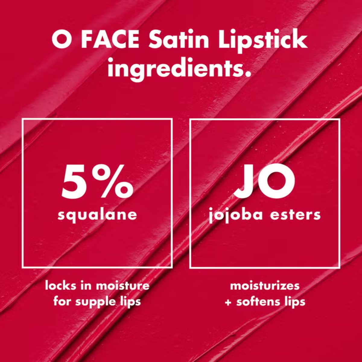 e.l.f. O FACE Satin Lipstick in luxe zwarte verpakking
