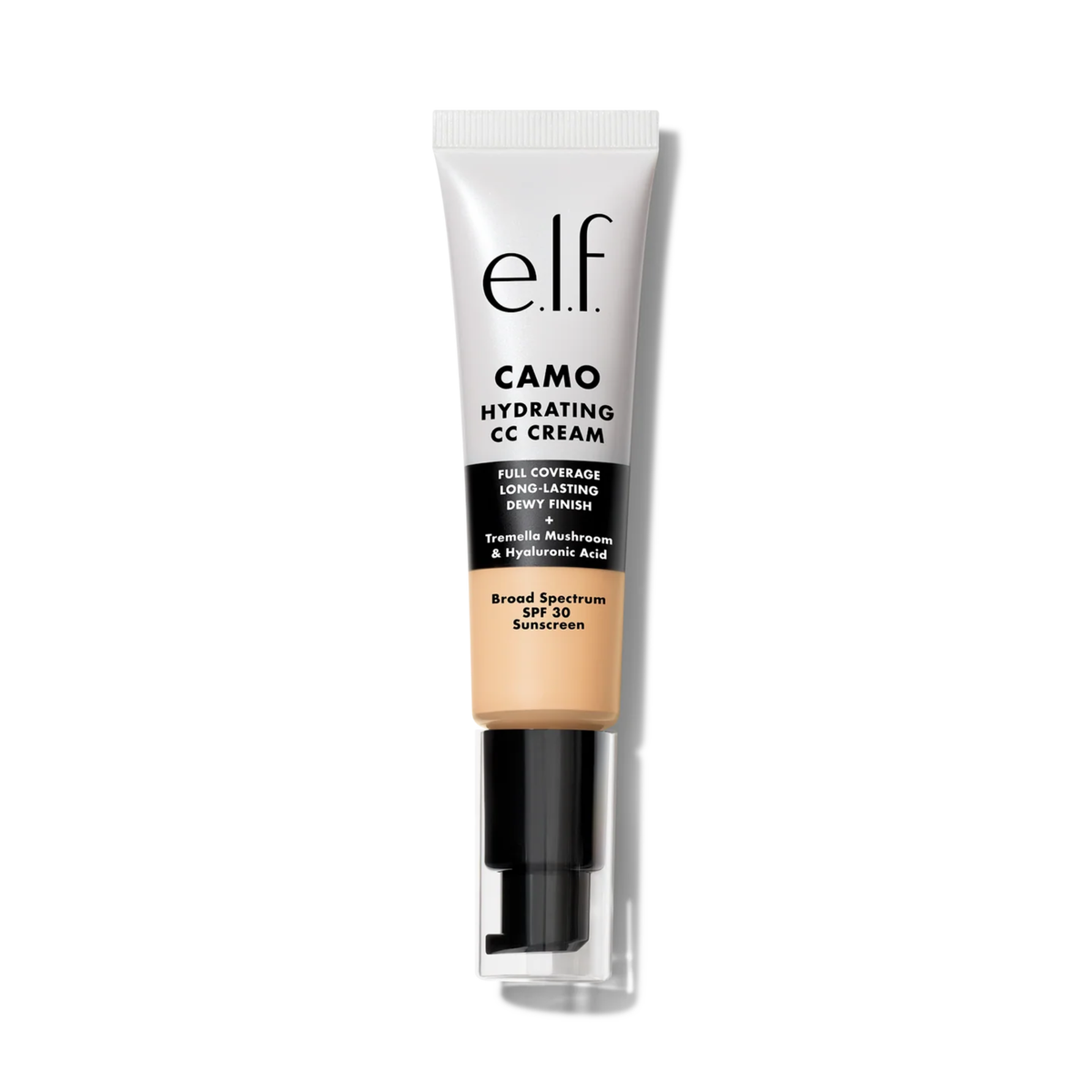 e.l.f. Hydrating Camo CC Cream Fair 120 N aangebracht op de huid
