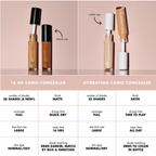 Vergelijking van e.l.f. 16HR Camo Concealer en Hydrating Camo Concealer