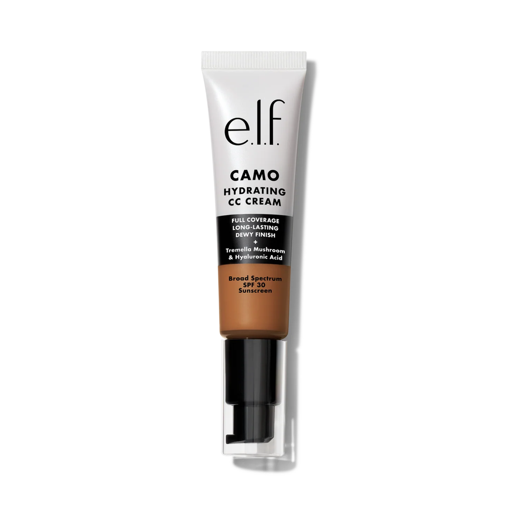 e.l.f. Hydrating Camo CC Cream Tan 460 W aangebracht op de huid