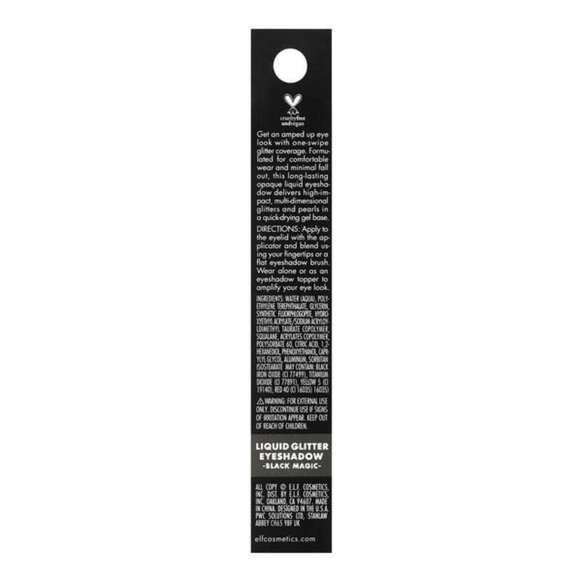e.l.f. Liquid Glitter Eyeshadow Black Magic voor een sprankelende ooglook