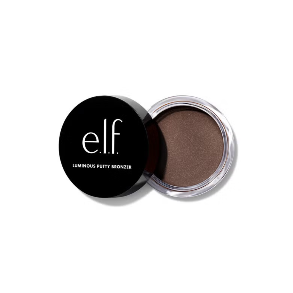 Geopende e.l.f. Luminous Putty Bronzer in de tint Island Hopping