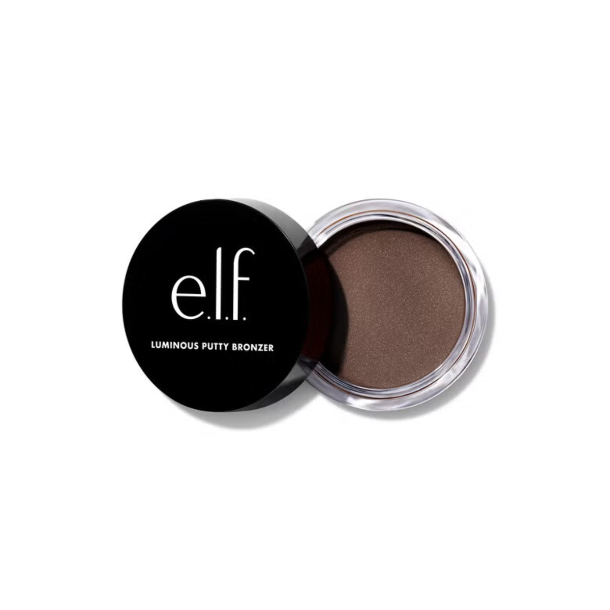 Geopende e.l.f. Luminous Putty Bronzer in de tint Island Hopping