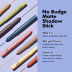Swatches van e.l.f. No Budge Matte Eyeshadow Stick Groovy