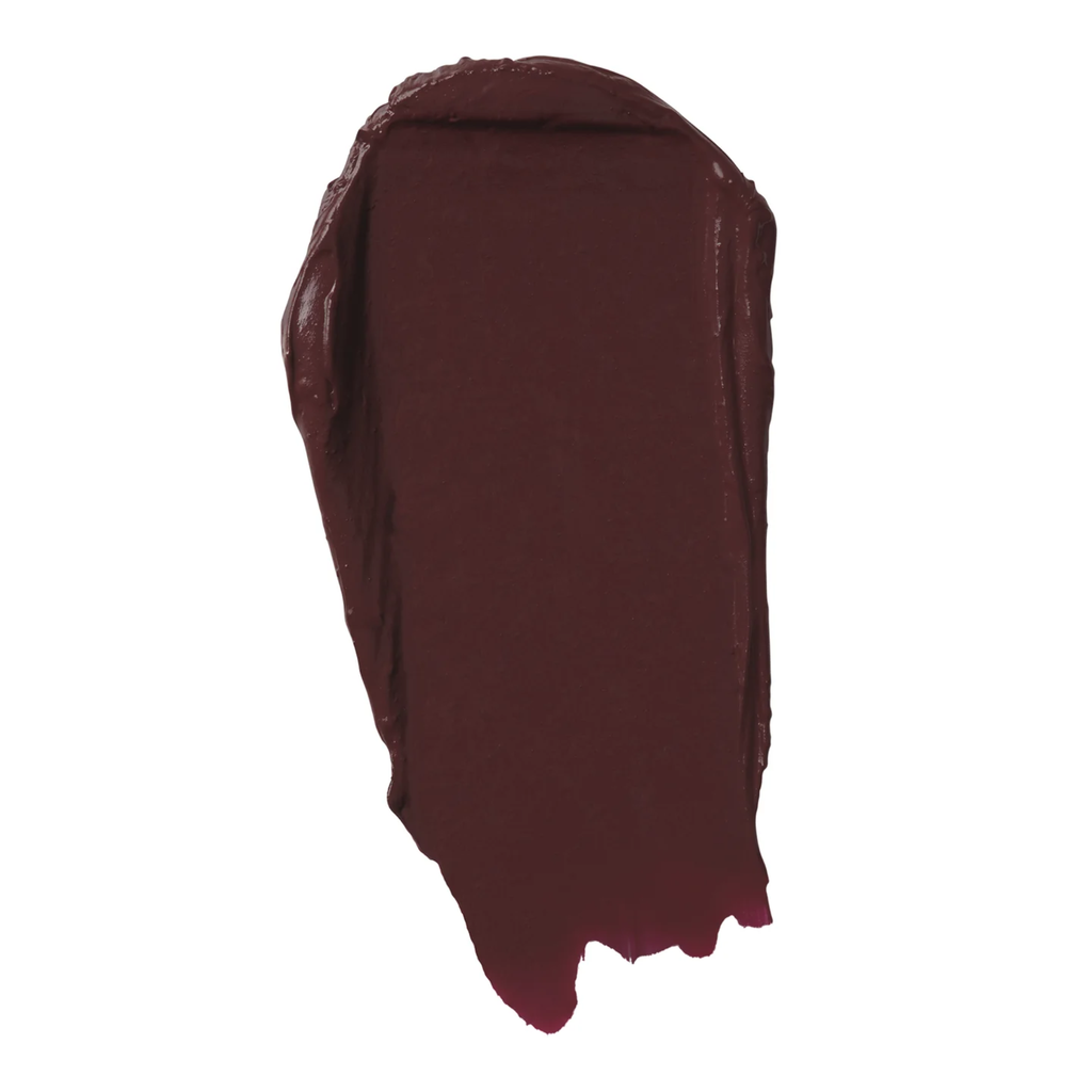 Swatch van e.l.f. O FACE Satin Lipstick Smolder in pruimtint