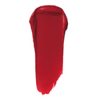 Swatch van e.l.f. O FACE Satin Lipstick Own It in koel rood