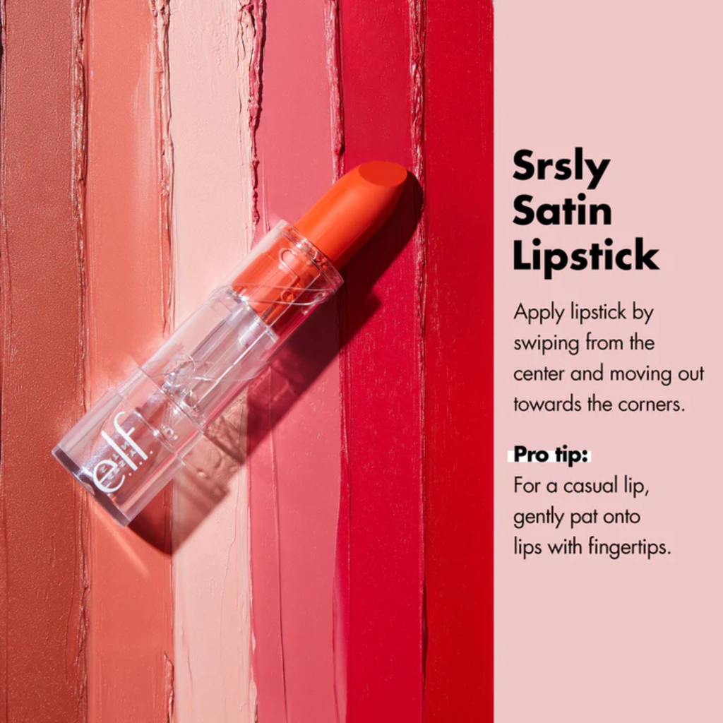 e.l.f. SRSLY Satin Lipstick met romige, verzorgende formule
